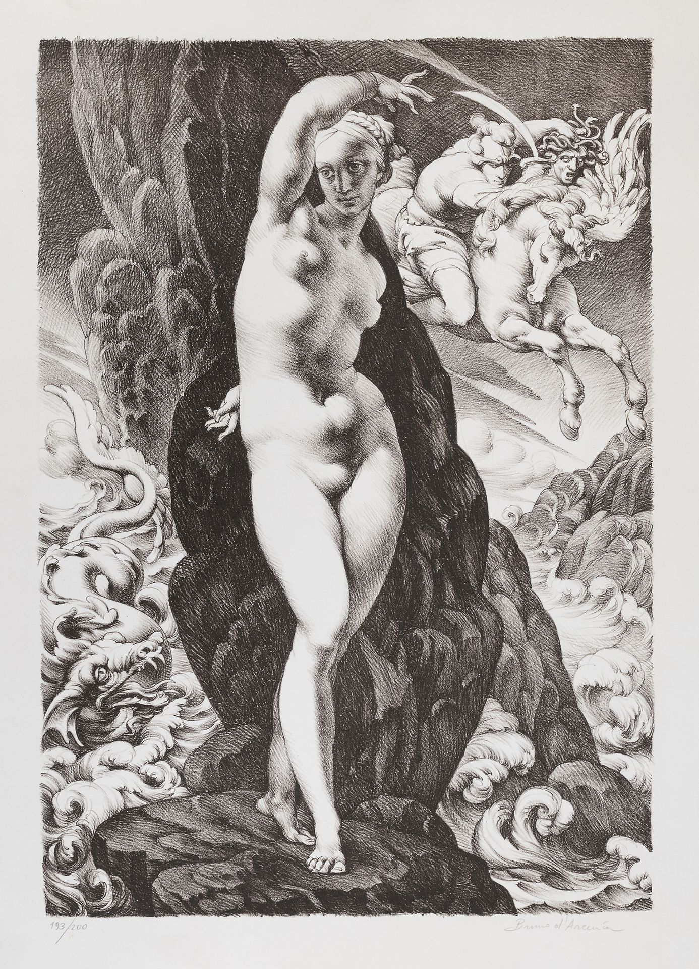 Null BRUNO D'ARCEVIA 


(Arcevia 1946)





Andromeda e Perseo


Litografia, ex.&hellip;