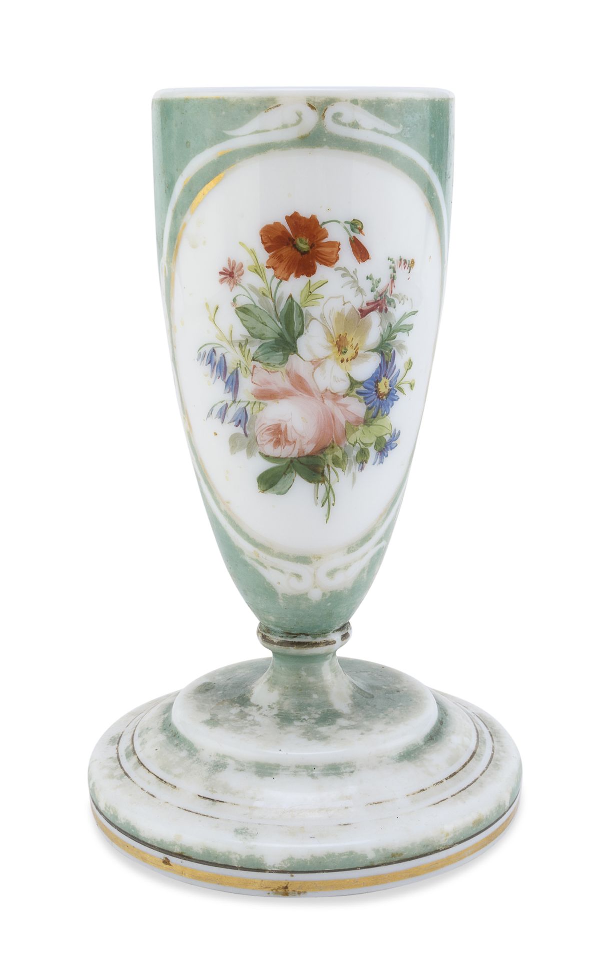 Null VASE IN PAINTED OPALINE