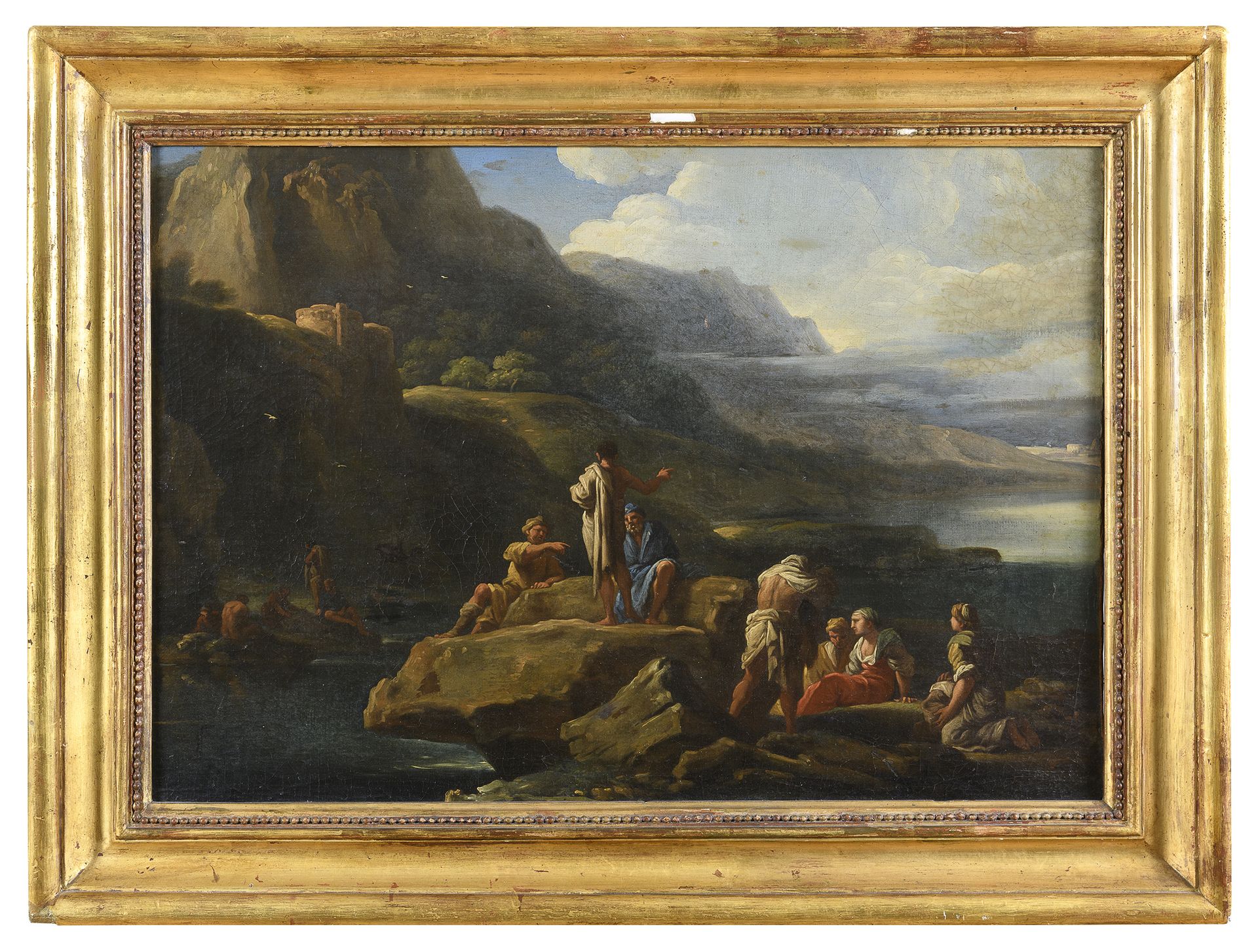 Null 亨德利克-弗兰斯-范林特

(安特卫普1684-罗马1763)



岩石上的沐浴者

布面油画，cm. 43 x 59.5



起源

罗马家族
&hellip;