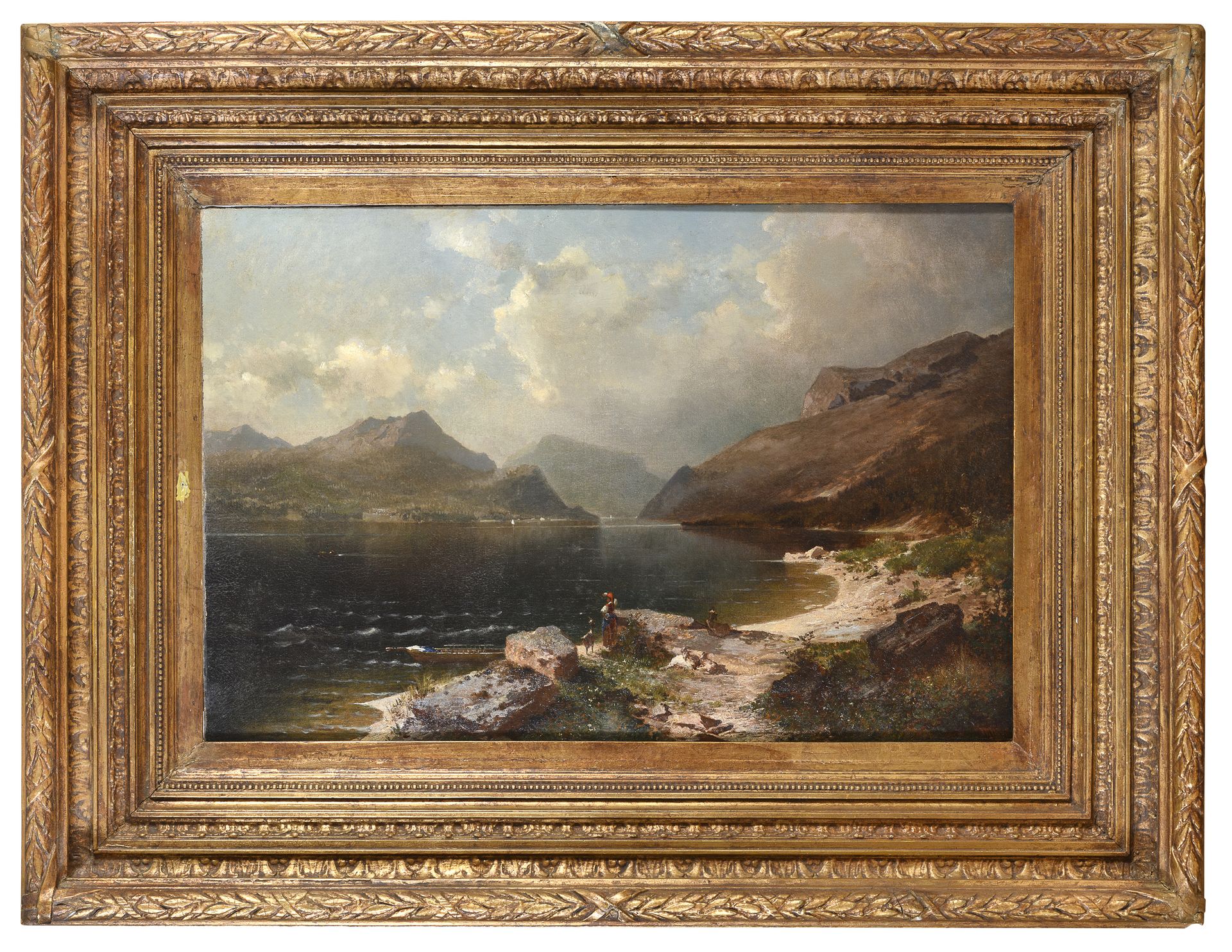 Null 弗朗茨-理查德-昂特伯格

(Innsbruck 1838 - Neuilly-sur-Seine 1902)



牧羊女和小山羊的湖景

布面油画&hellip;