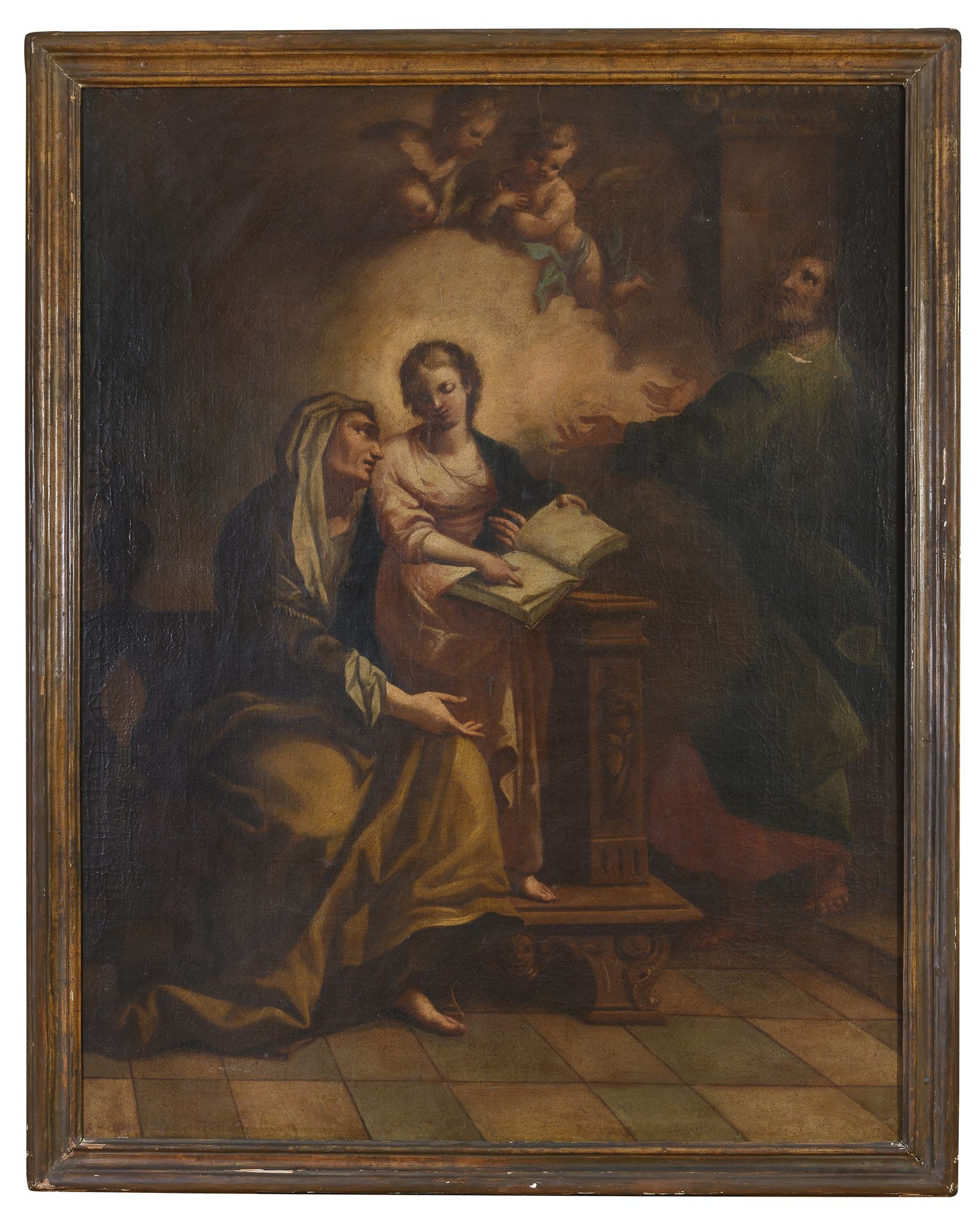 Null 那不勒斯画家，18世纪



处女的教育

布面油画，122 x 95厘米



起源

罗马家族



画的状况

二十世纪的林特洛。右上角有一小块&hellip;
