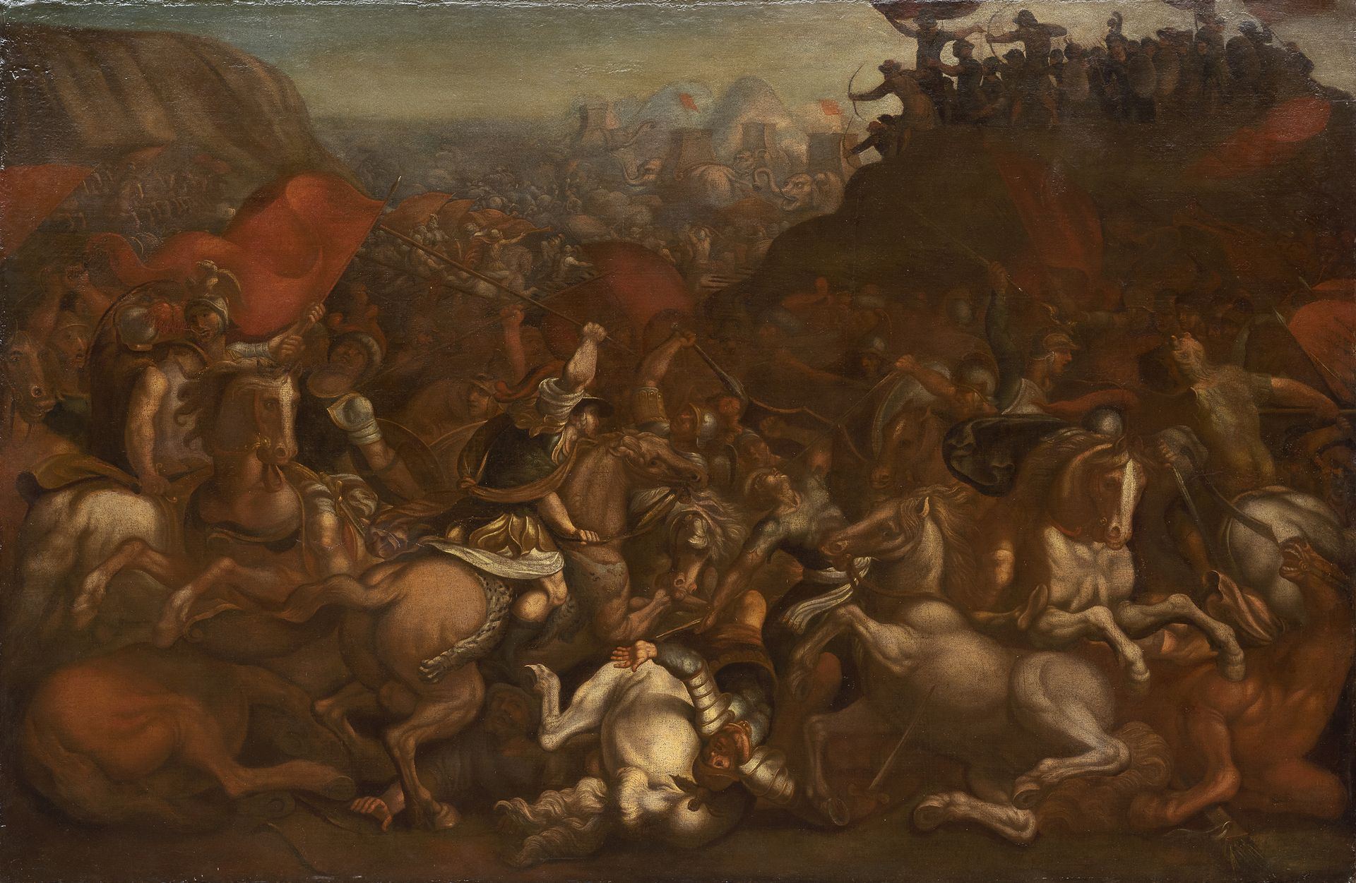 Null Antonio Tempesta

(佛罗伦萨1555年-罗马1630年)



扎马之战

布面油画，142 x 218厘米



证据

私人收藏&hellip;