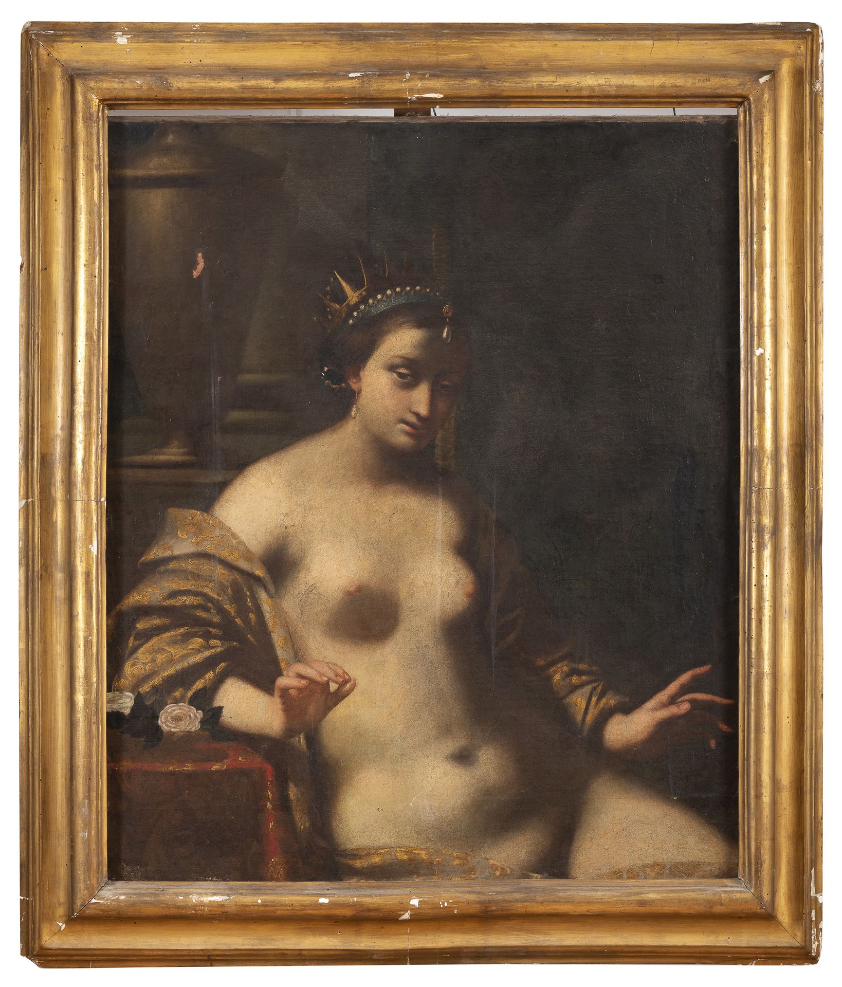 Null ANTONIO BELLUCCI, att.

(威尼斯1654年-索利戈1726年)



CLEOPATRE（？）

布面油画，cm. 110 x&hellip;