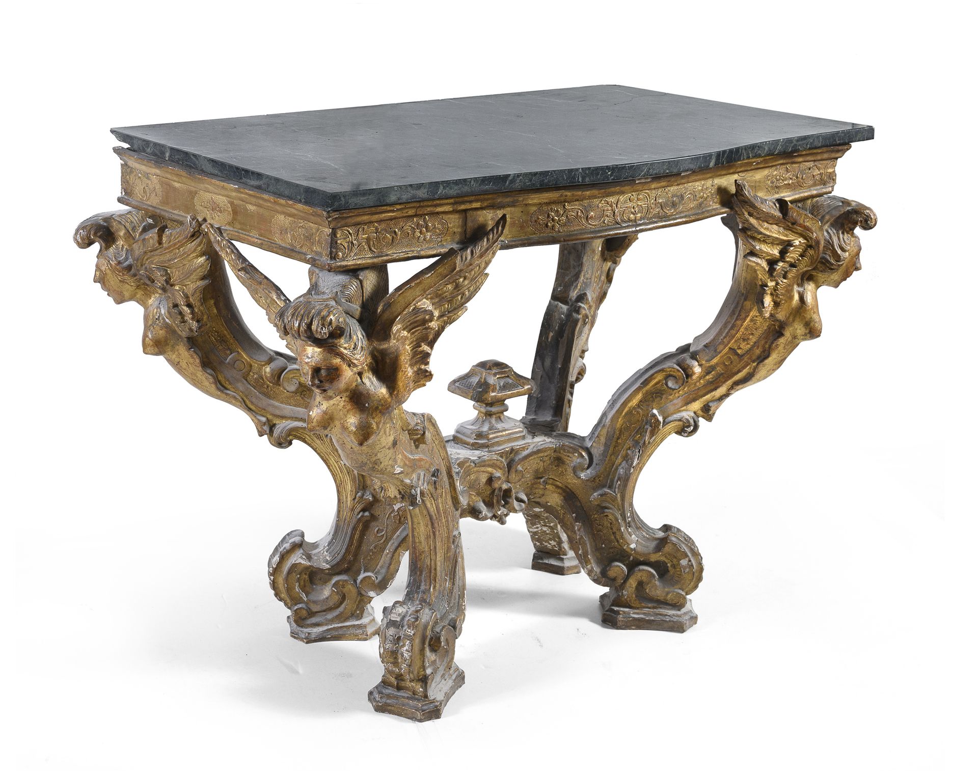 Null BEAUTIFUL CONSOLE IN GILTWOOD, PROBABLY ROME LOUIS XIV PERIOD