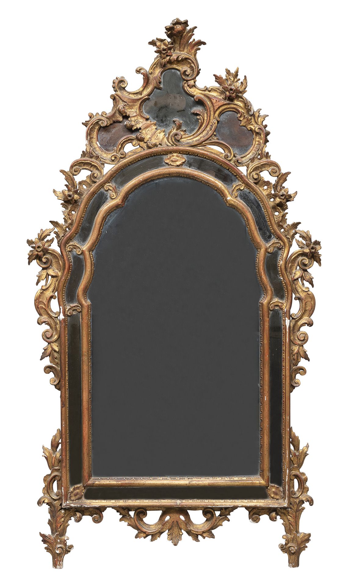 Null MIRROR IN GILTWOOD, GENOA, LATE 19th CENTURY