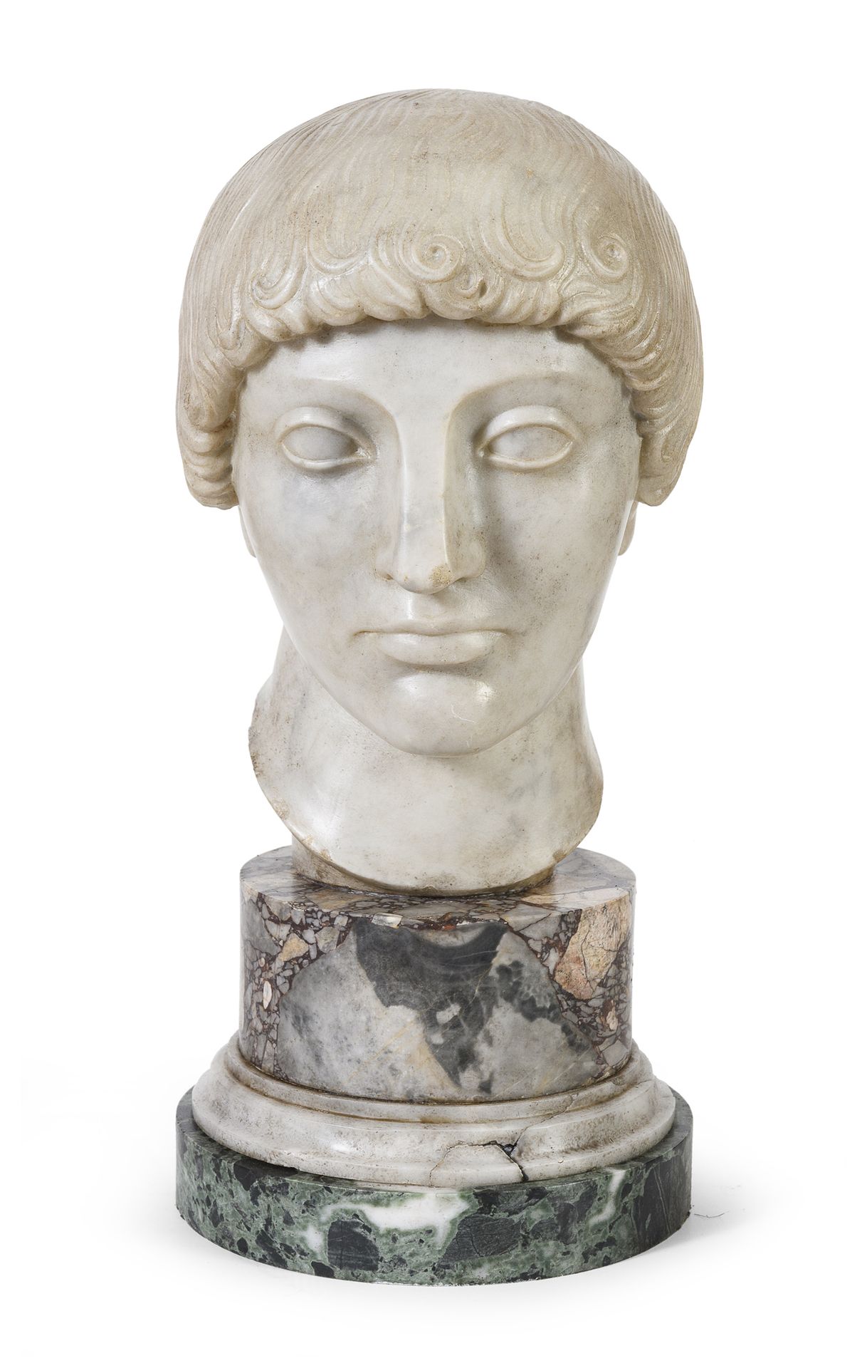Null HEAD OF ADONES IN WHITE MARBLE, EARLY 19TH CENTURY