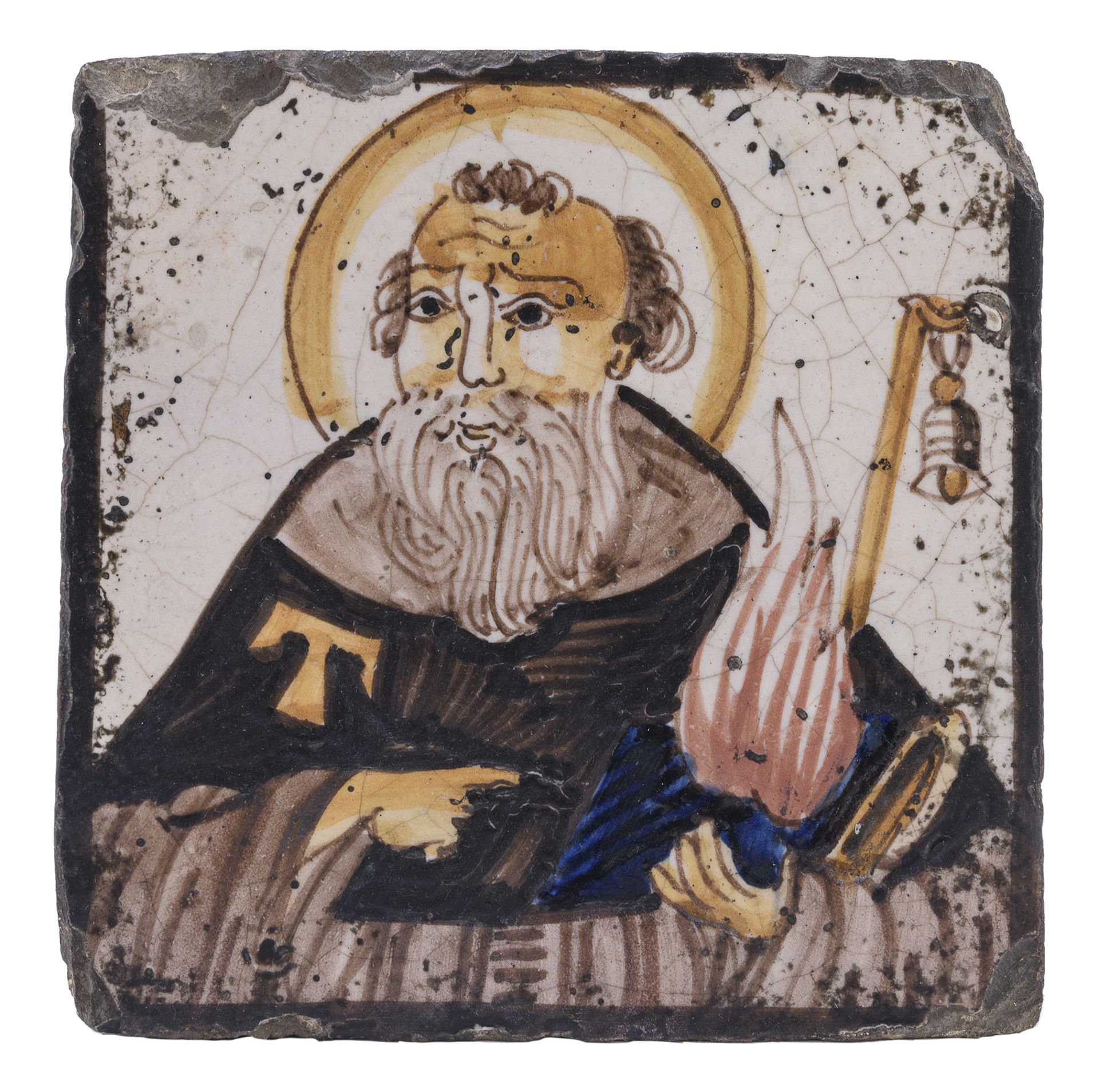 Null MAJOLICA TILE, SOUTHERN ITALY 19TH CENTURY