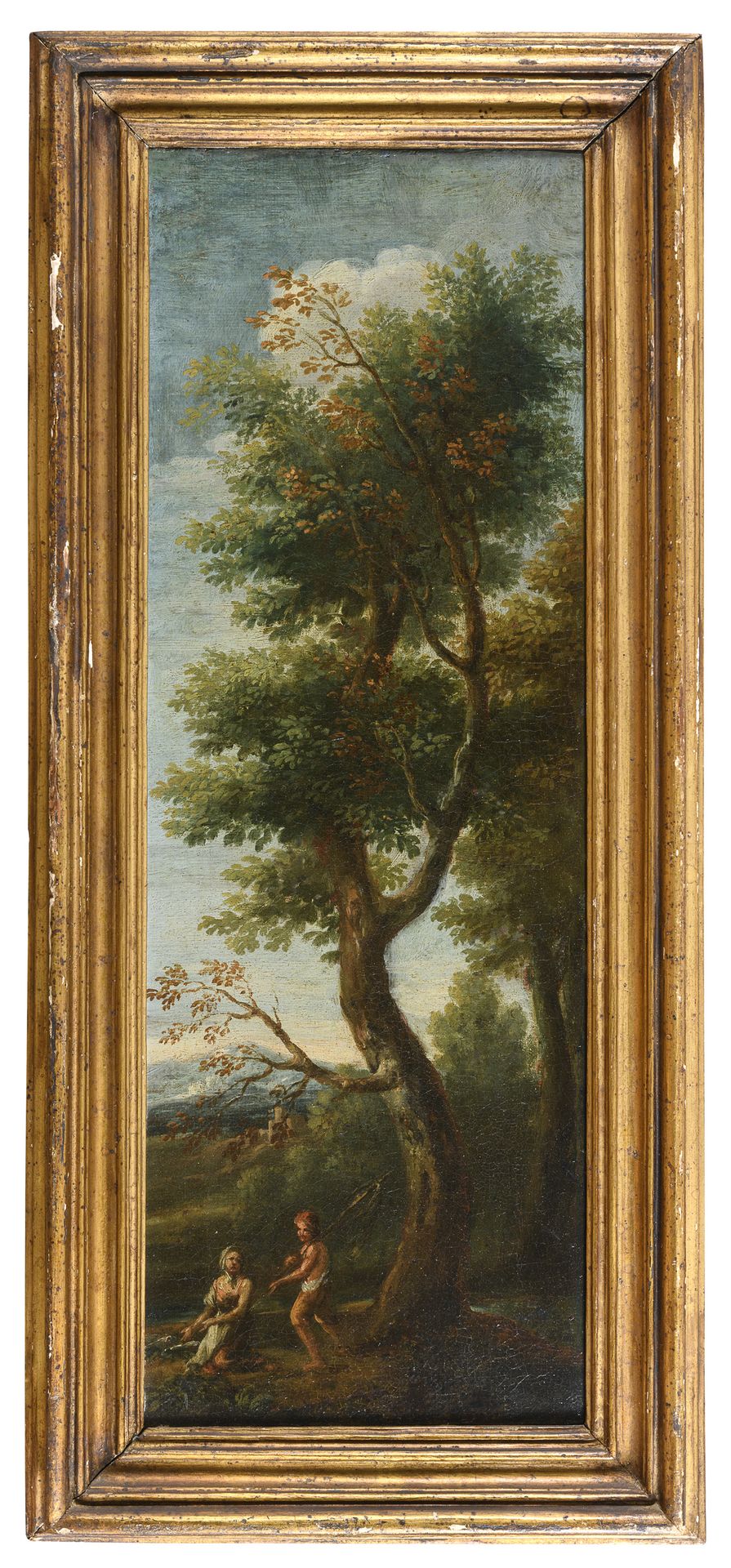 Null JAN FRANS VAN BLOEMEN, taller de
(Amberes 1662 - Roma 1749)

PAISAJE CON PE&hellip;