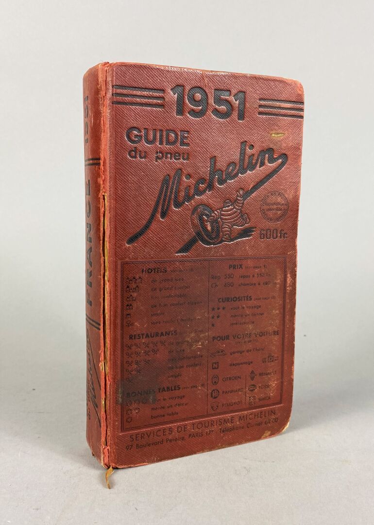 Null Michelin,

Guide Rouge France 1951.

Nice patina.

As is.