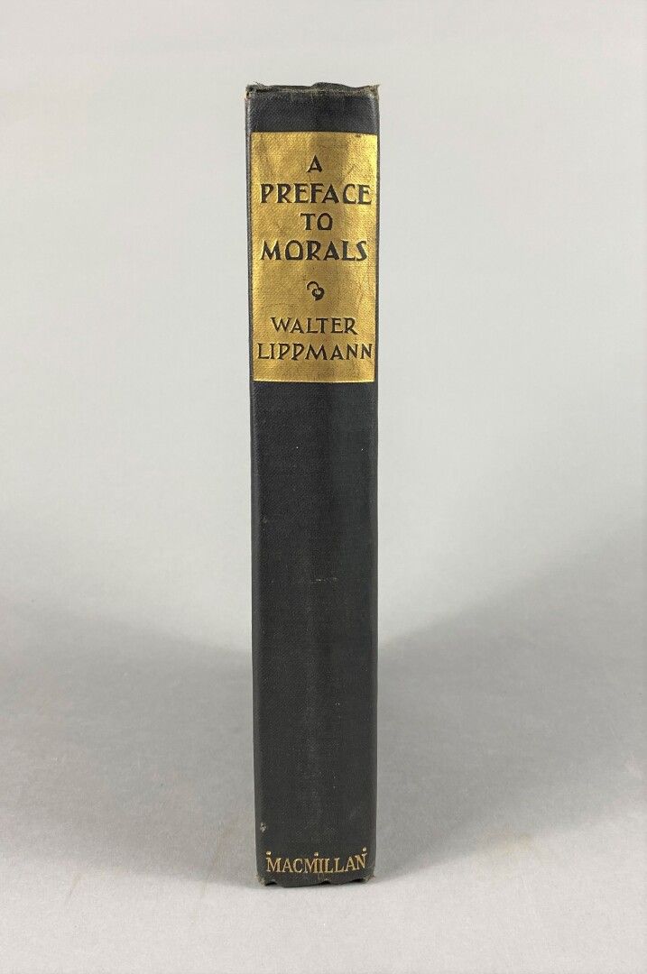 Null LIPPMANN, Walter.

A préface to morals. 

New York The Macmillan Compagny 1&hellip;