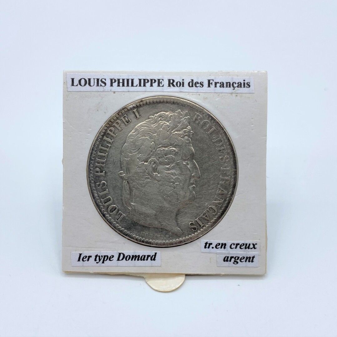 Null 法国--七月君主制（1830-1848）。

5法郎银币，ECU型。

正面：法国国王路易-菲利普一世，头戴月桂冠--由多马德第一式。

反面：5法郎&hellip;
