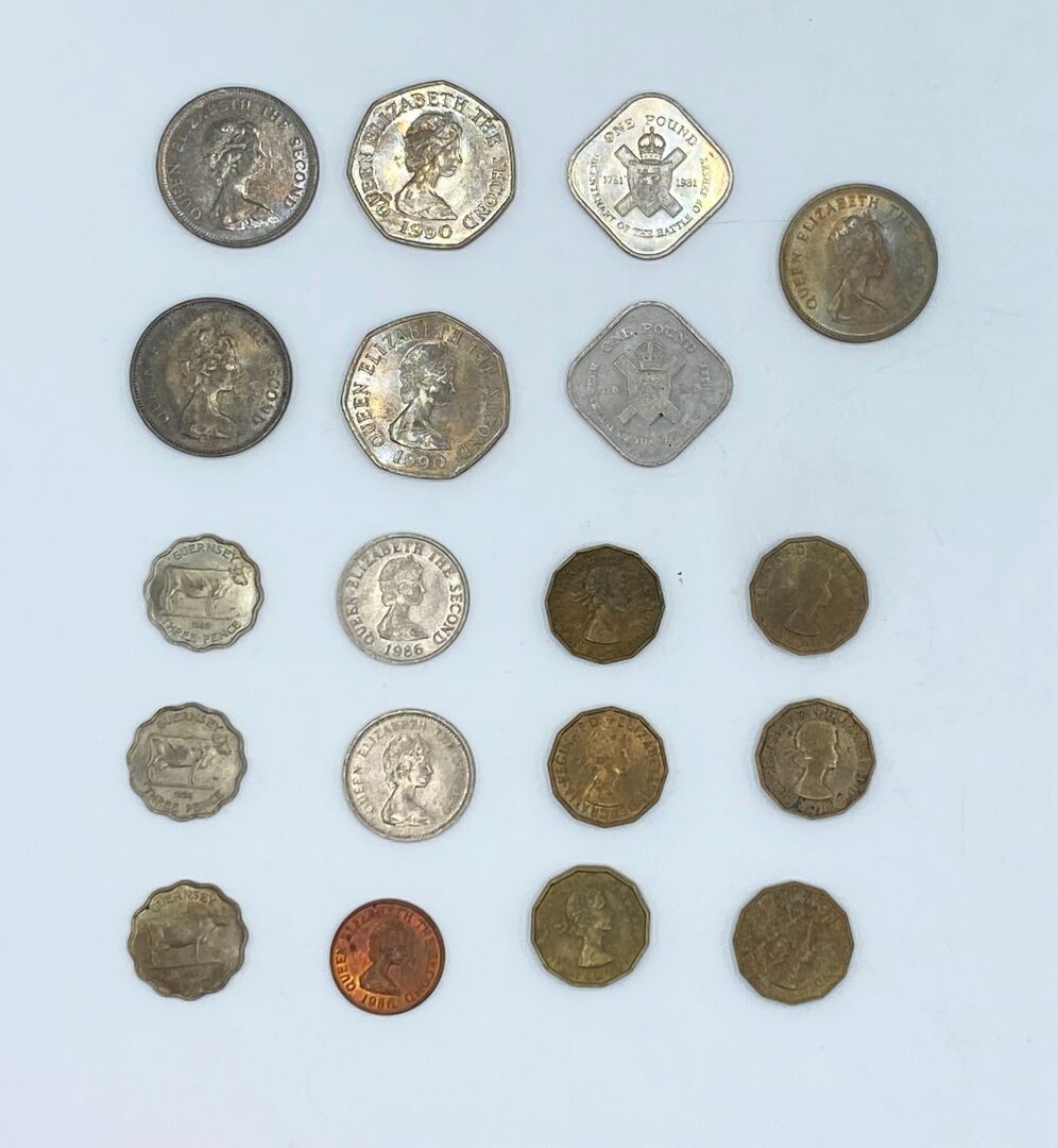 Null Numismática - Jersey,

Un lote de monedas.

Alrededor de 1970/80