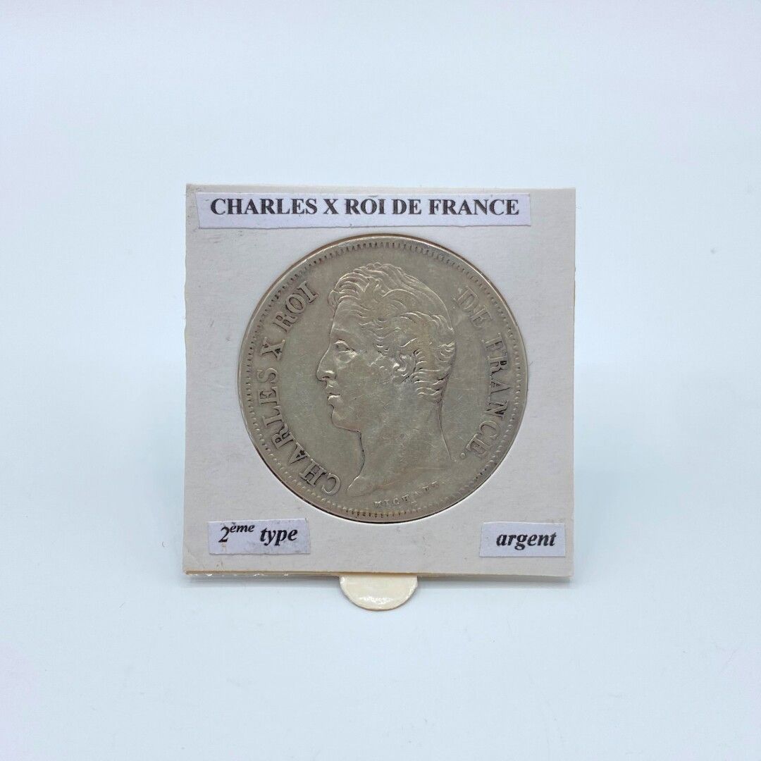 Null Francia - Restaurazione (1814-1830),

moneta d'argento da 5 franchi, tipo e&hellip;