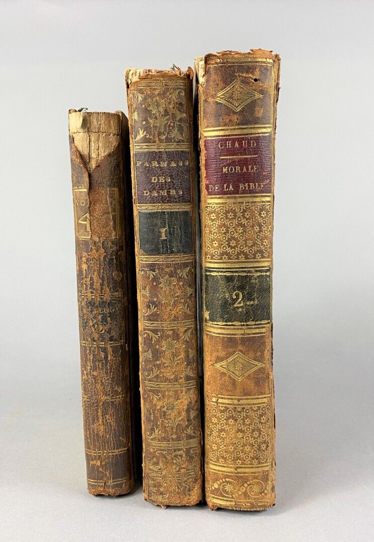 Null Lot of three books from the late 18th and early 19th century: 



- J-B-C, &hellip;