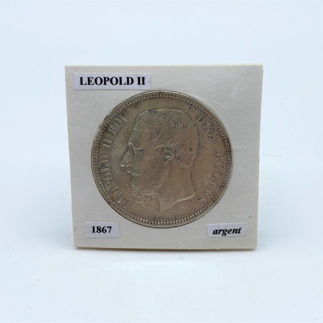 Null Belgium - Leopold II (1865-1909)

Coin of 5 silver francs -1867.

Obverse: &hellip;