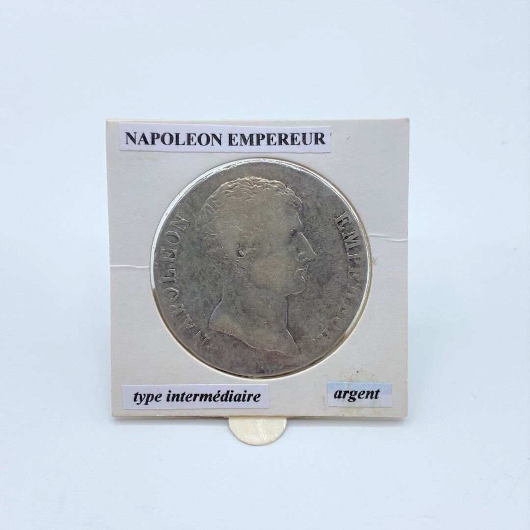 Null France - First Empire (1804-1814),

Coin of 5 francs silver type ecu 

Obve&hellip;