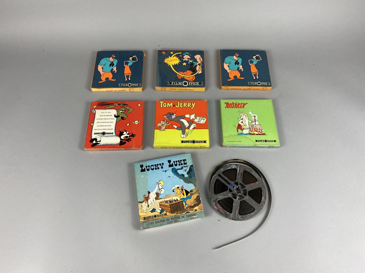 Null Cartone animato, 

7 bobine di cartoni animati Super 8.

Scatole originali.