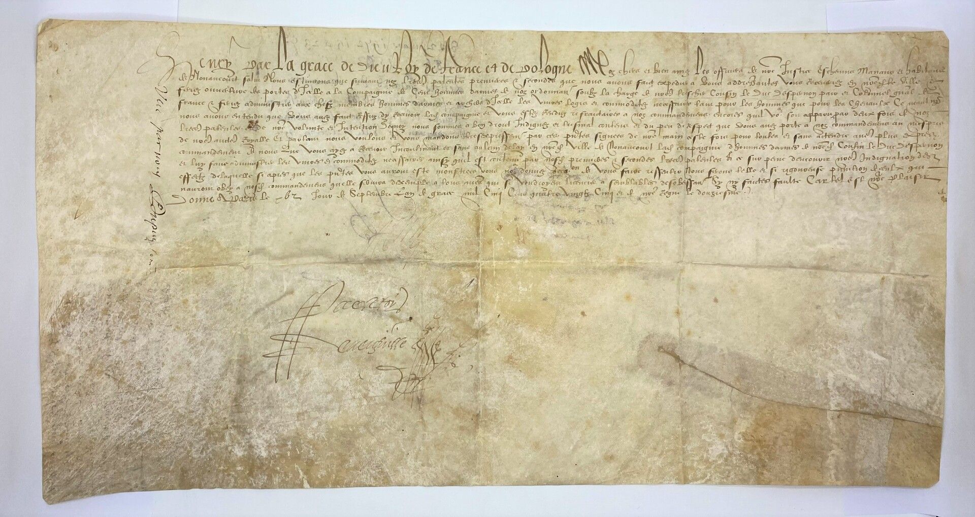 Null Heinrich III. 

September 1585. Stück auf Pergament. Dies ist ein sehr inte&hellip;