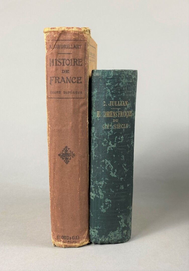 Null Lote de dos libros: 



- Alfred, Baudrillart, Histoire de France et notion&hellip;