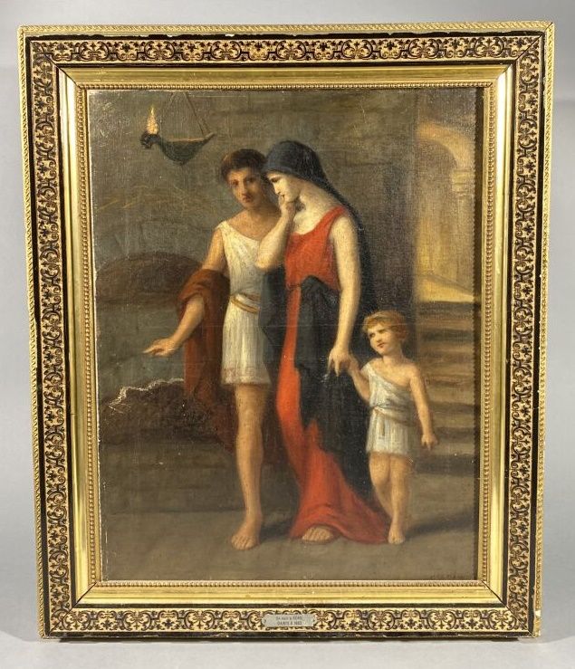 Null 杰曼-达维斯（1857-1927）。

在罗马的一个晚上。

布面油画。

右下方有签名。

65.5 x 51.5厘米

带有G.Dawis的标签 &hellip;