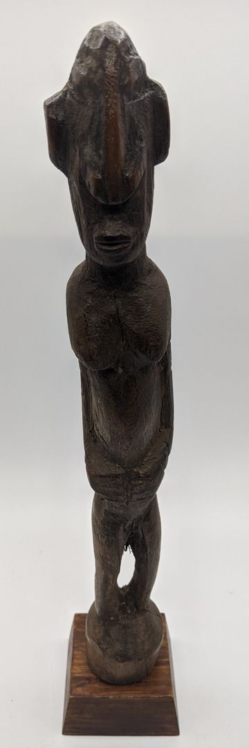 Null An African Tribal Art Mossi Carved Wooden Fertility Doll, Burkina Faso, H.3&hellip;