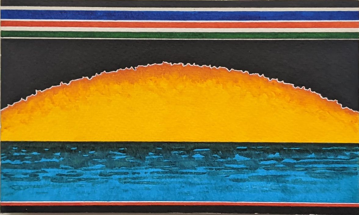 Irwin Gwyther Irwin (英国, 1931-2008), Sun Down, 2001, 水彩画, 裱在木板上, 高15厘米, 宽23厘米 出处&hellip;