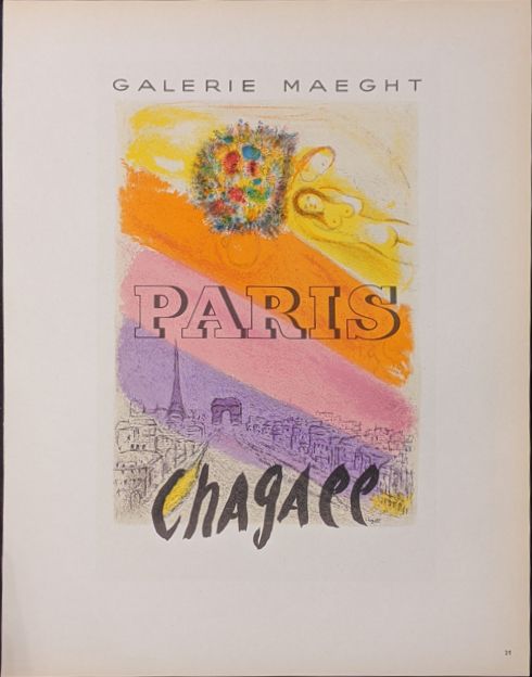 Null Marc Chagall, Galerie Maeght, 1959, lithografisches Plakat, veröffentlicht &hellip;