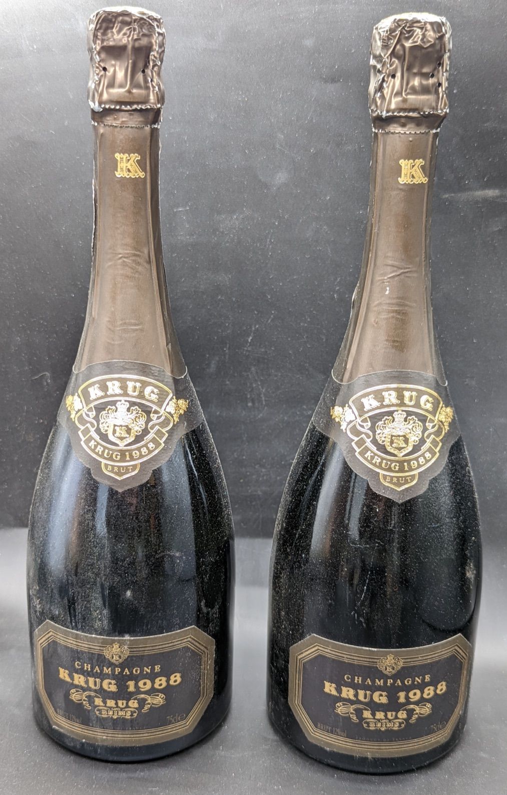 KRUG 2 bottiglie di champagne Krug 1988