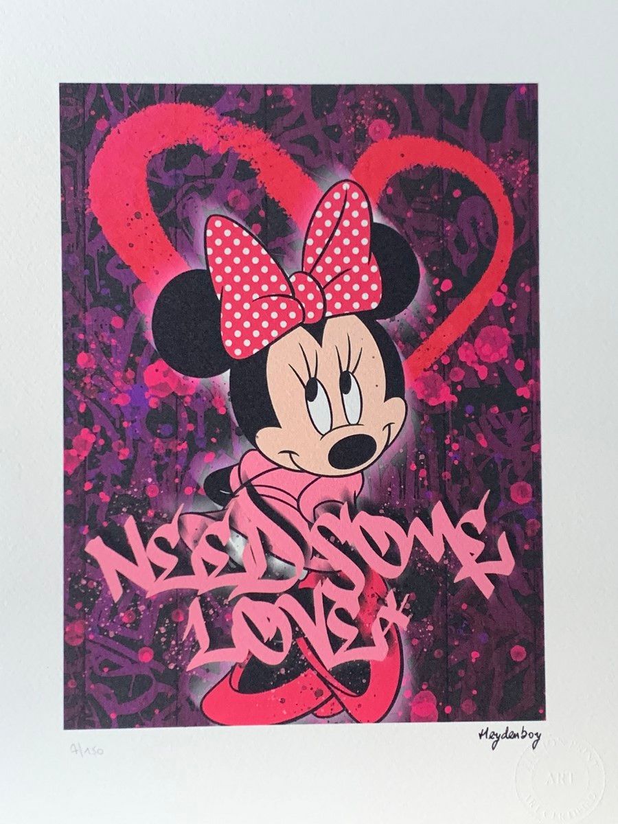 Null HEYDENBOY

MINNIE NEED LOVE

Sérigraphie numérique, signée et numérotée sur&hellip;