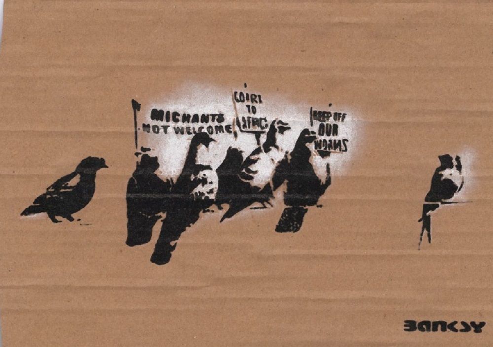 Null BANKSY DISMALAND (After)

Migrants not welcome

Aerosol spray and stencil o&hellip;