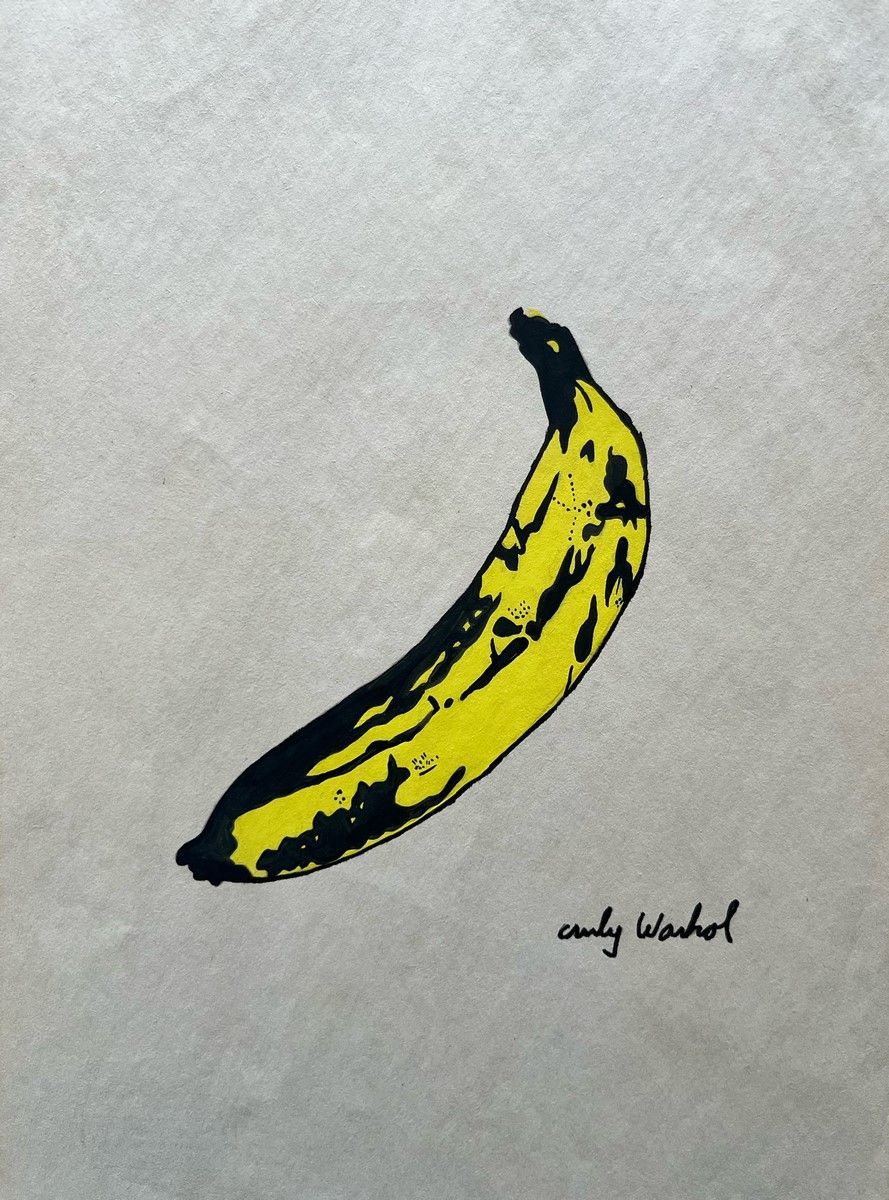 Null 安迪-沃霍尔（1928-1987），署名为

香蕉

纸上混合媒体，右下角有签名

背面有安迪-沃霍尔遗产的印章和安迪-沃霍尔视觉艺术基金会的印章。
&hellip;
