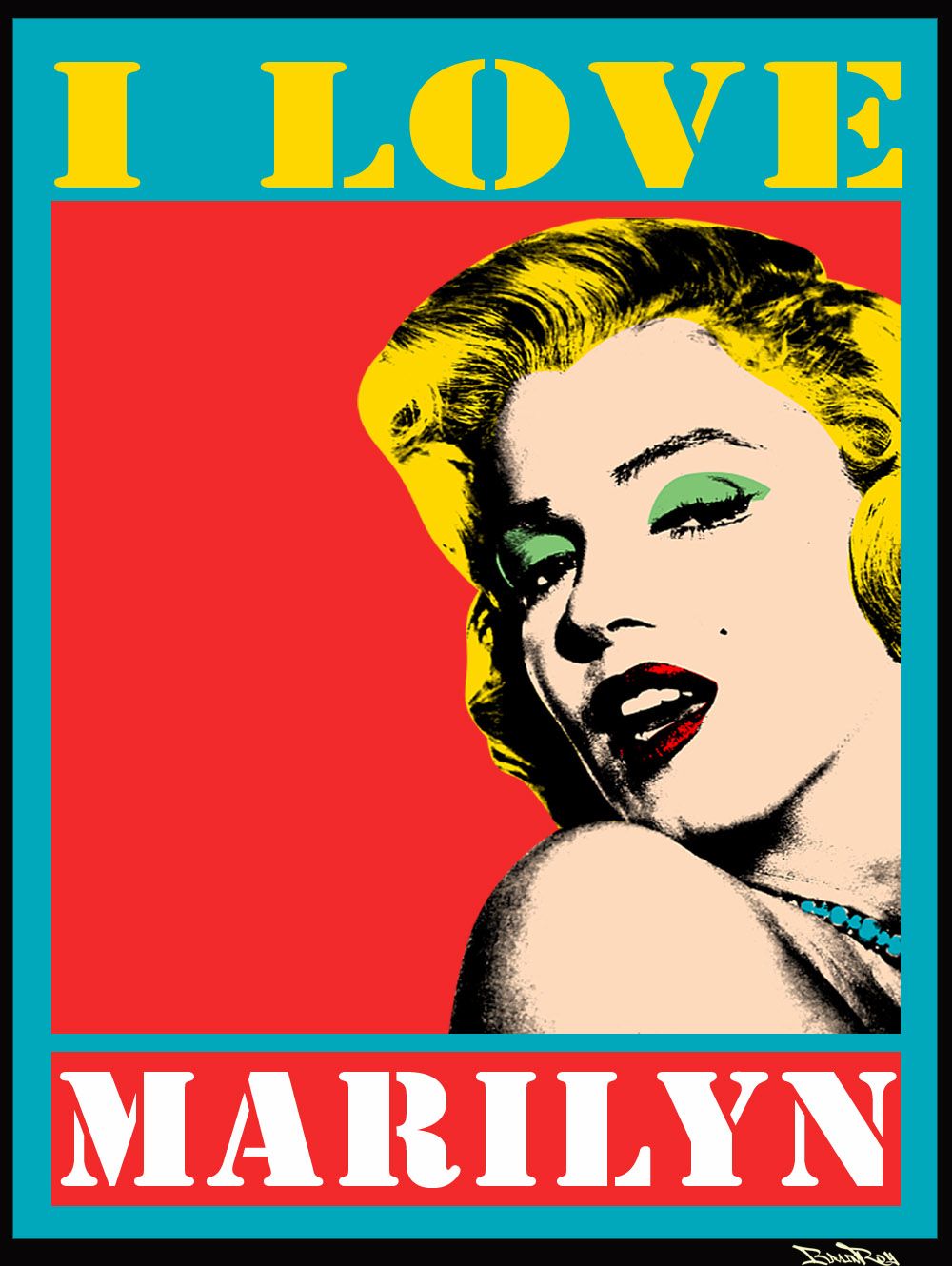 Null BRAIN ROY (MR&ROY, Né en 1980) 

I Love Marilyn Red, Hommage à Peter Blake &hellip;