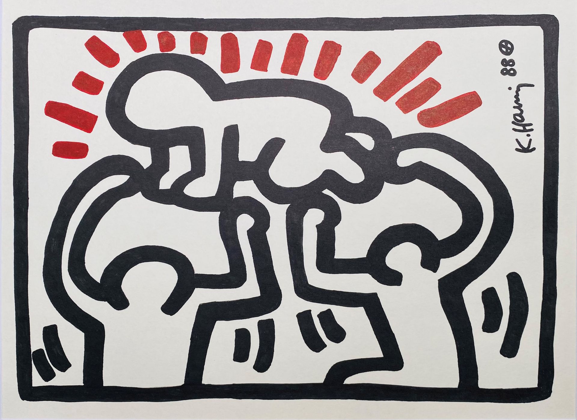 Null Keith HARING (1958-1990), Attributed to, United States

Untitled,1988

Blac&hellip;