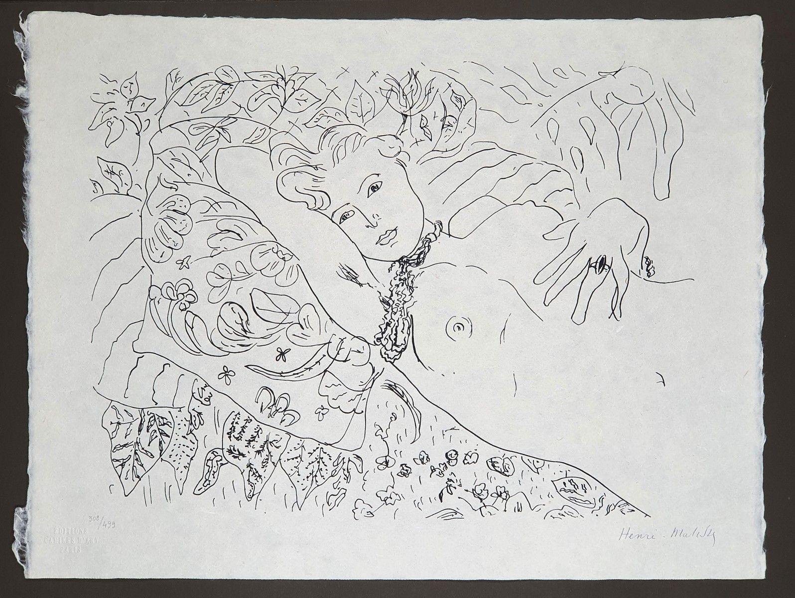 Null Henri MATISSE (1869-1954), After
躺着的裸体女人，1951年模型
在Japon纸上的原版石版画，根据马蒂斯的画作。 
&hellip;