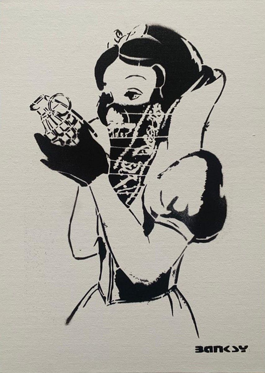 Null BANKSY X DISMALAND - BASED ON
Snow White
Stencil and spray paint on canvas &hellip;