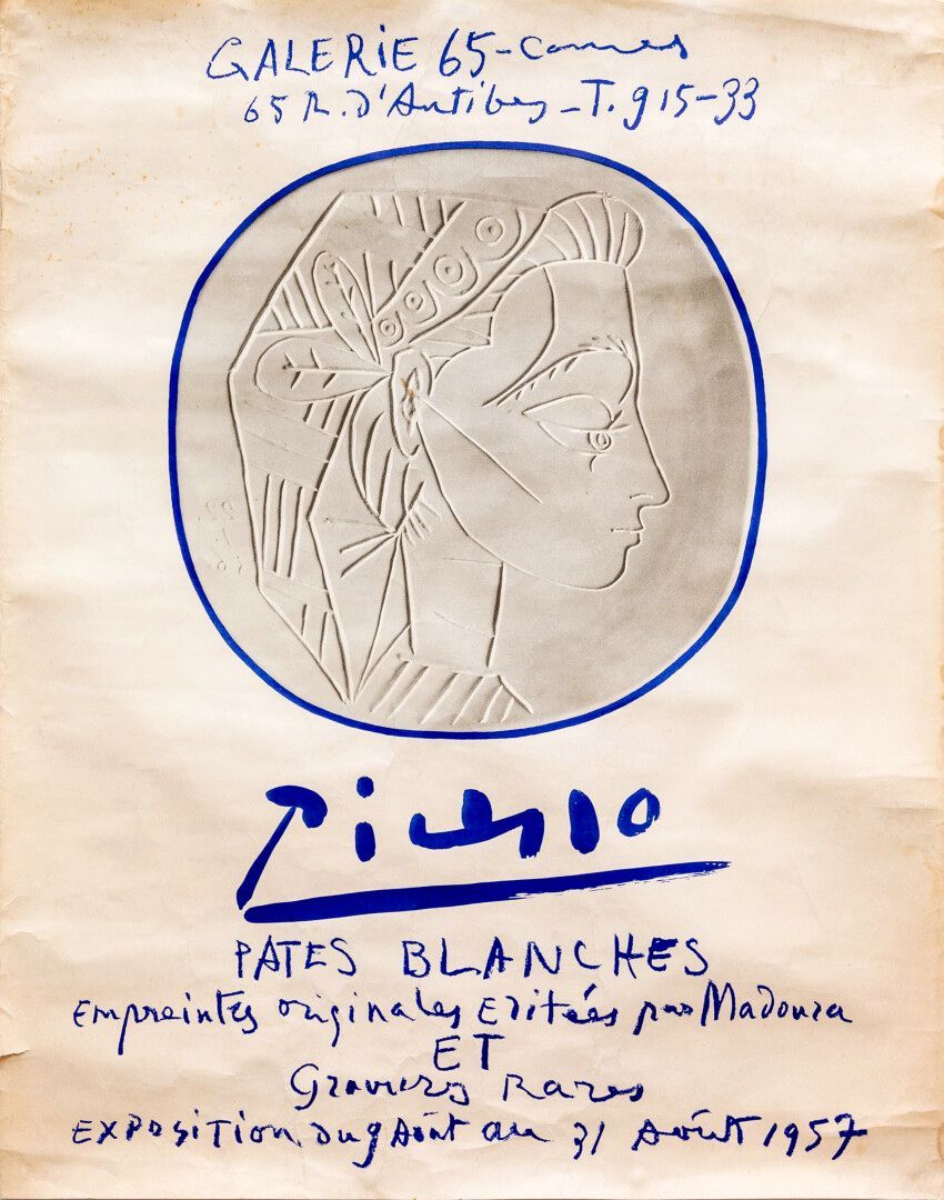 Null Pablo PICASSO (1881-1973), 后。

65画廊--戛纳(65 rue d'Antibes)：Picasso Pâtes bla&hellip;