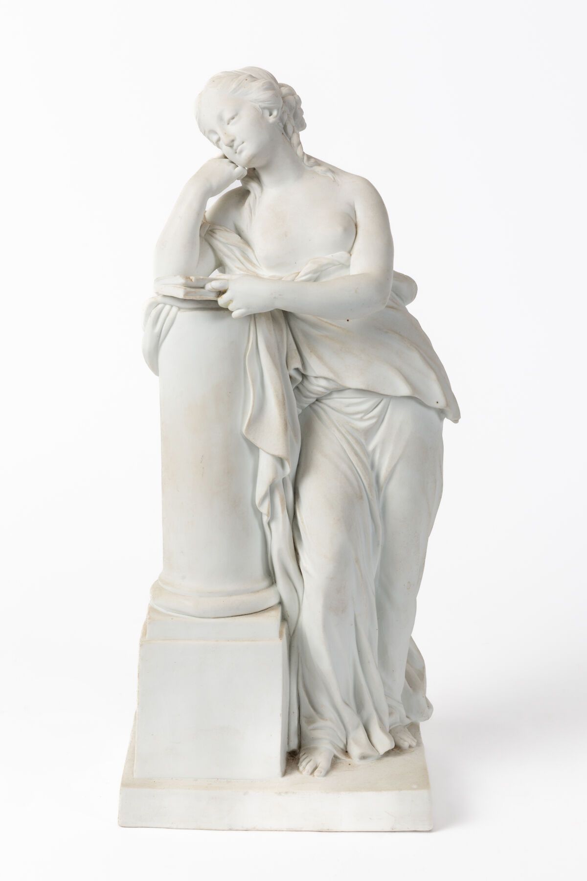 Null SÈVRES.

Allegorie der Mediation.

Statue aus Biskuit, signiert LR für Le R&hellip;