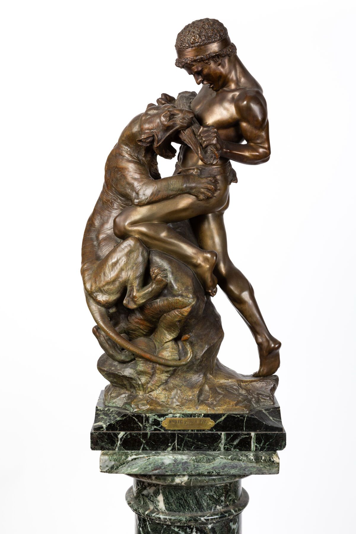 Null Edouard DROUOT (1859-1945).

Lotta per la vita.

Scultura in bronzo con pat&hellip;