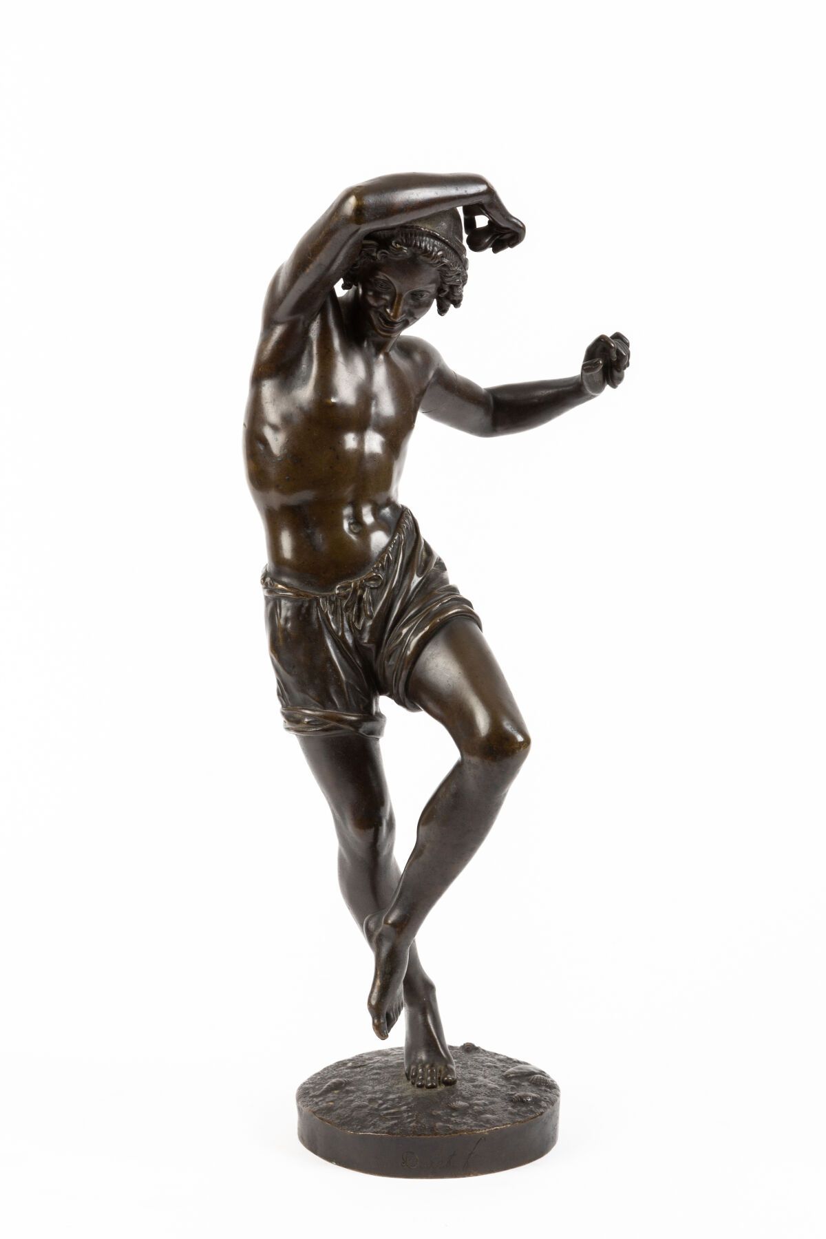 Null 弗朗西斯克-约瑟夫-杜里特（1804-1865）。

那不勒斯的舞者。

棕色铜质雕塑，底座周围有 "Duret F. "的签名。

创始人：E.问题&hellip;