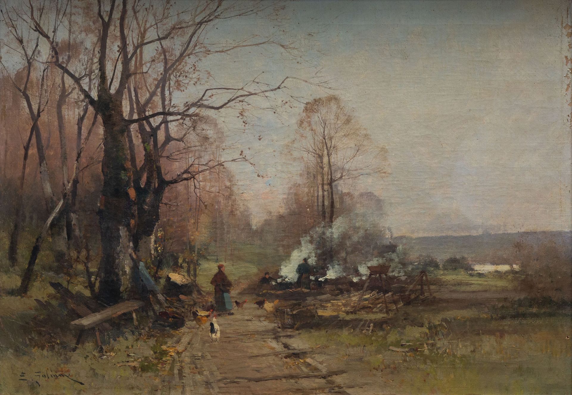 Null Eugène GALIEN-LALOUE (1854-1941), sous le pseudonyme Galieny.
Paysage aux p&hellip;