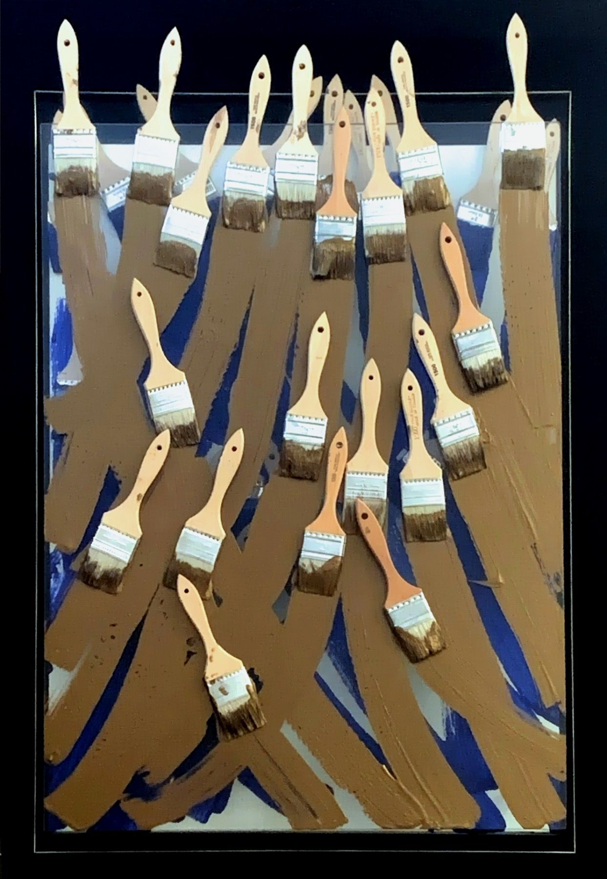 ARMAN senza titolo, 1988, pittura, pennelli e plexiglas su tela, 82x61x10 cm

fi&hellip;