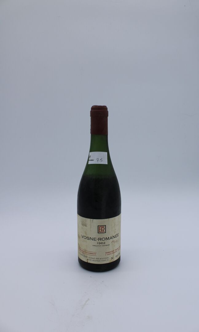 Null René Engel酒庄，Vosne-Romanée 1962年，水平7.5厘米，污渍标签