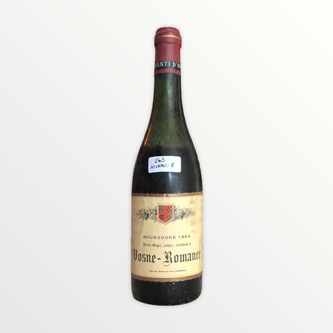 Null Domaine René Engel, Pierre Engel, Vosne-Romanée 1964, niveau 8 cm, étiquett&hellip;