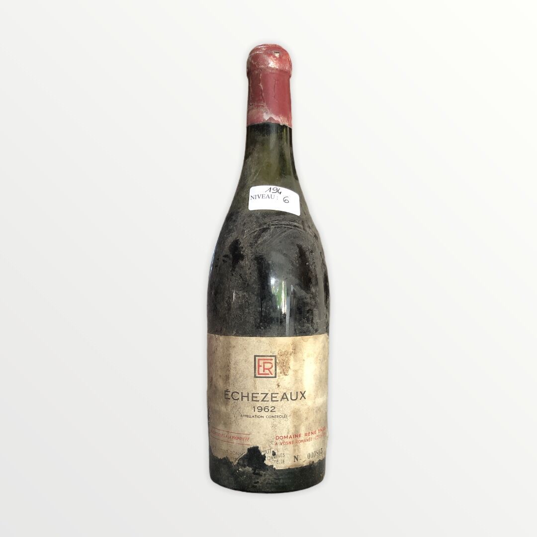 Null René Engel酒庄，Echézeaux 1962年，水平6厘米，标签有污渍和破损