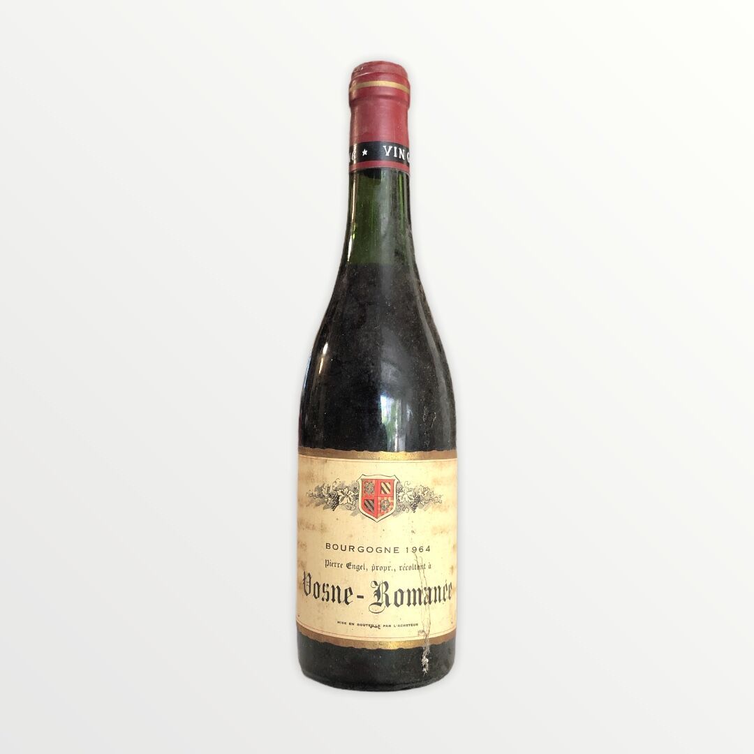 Null René Engel酒庄，Pierre Engel，Vosne-Romanée 1964年，水平4.5厘米，污渍标签