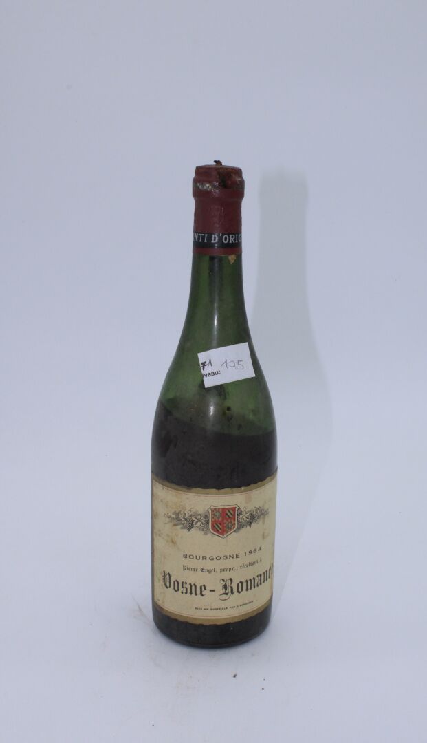 Null Domaine René Engel, Pierre Engel, Vosne-Romanée 1964, Level 10.5 cm, label &hellip;