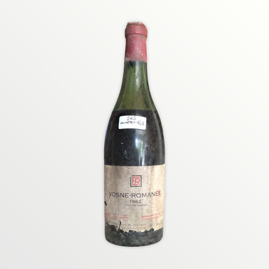 Null Domaine René Engel, Vosne-Romanée 1962, Level 6.5 cm, label stained and tor&hellip;