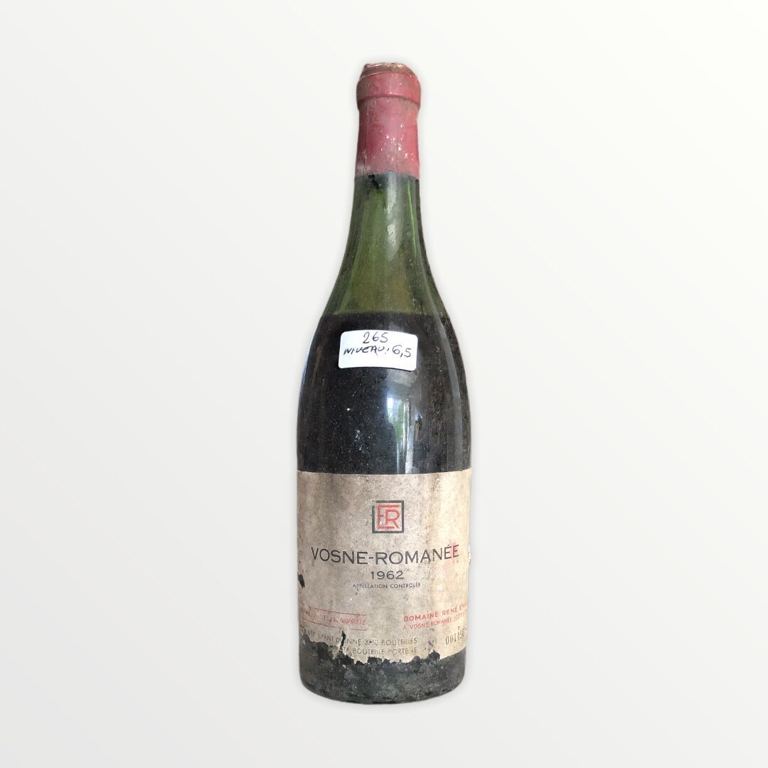 Null Domaine René Engel, Vosne-Romanée 1962, nivel 6,5 cm, etiqueta manchada y r&hellip;