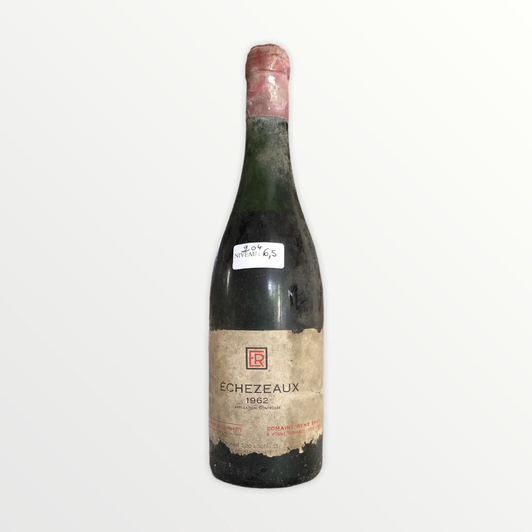Null René Engel酒庄，Echézeaux 1962年，水平6.5厘米，标签有污点和破损