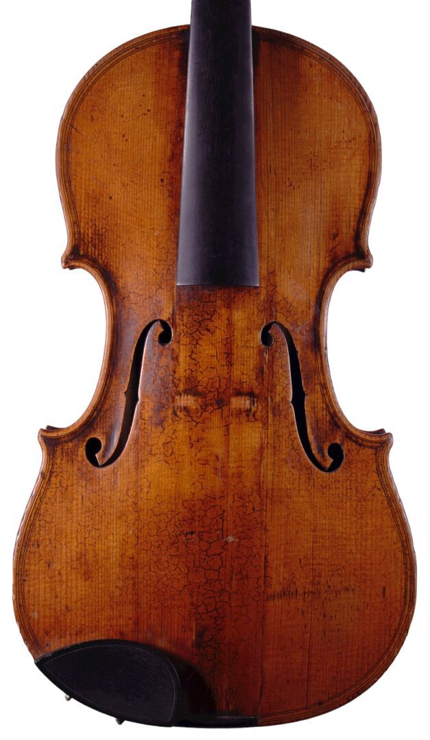 Null 19世纪制造的德国小提琴，型号为Guarnerius Del Gesus的FF，但在布雷西亚学派的启发下，有双重褶边，琴头多了一圈。

顶部和背面有大&hellip;